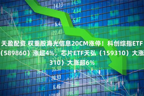 天盈配资 权重股海光信息20CM涨停！科创综指ETF天弘（589860）涨超4%，芯片ETF天弘（159310）大涨超6%