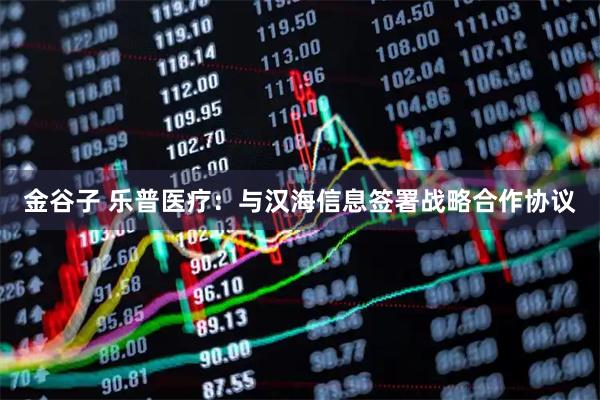金谷子 乐普医疗：与汉海信息签署战略合作协议