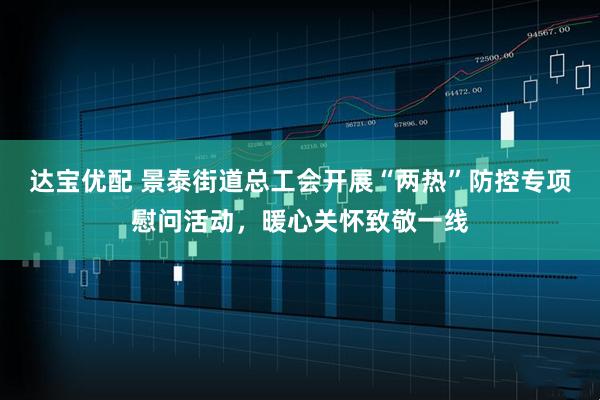 达宝优配 景泰街道总工会开展“两热”防控专项慰问活动，暖心关怀致敬一线